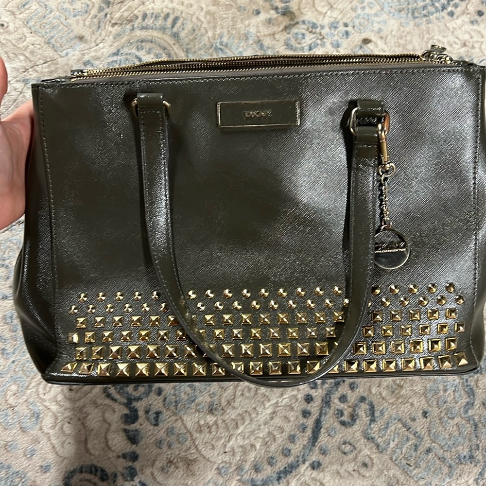 DKNY Saffiano leather bag (olive)